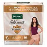 Depend® Silhouette® Female Adult Absorbent Underwear Waistband Style Small Disposable Heavy Absorbency (1246161_CS) 32/CS
