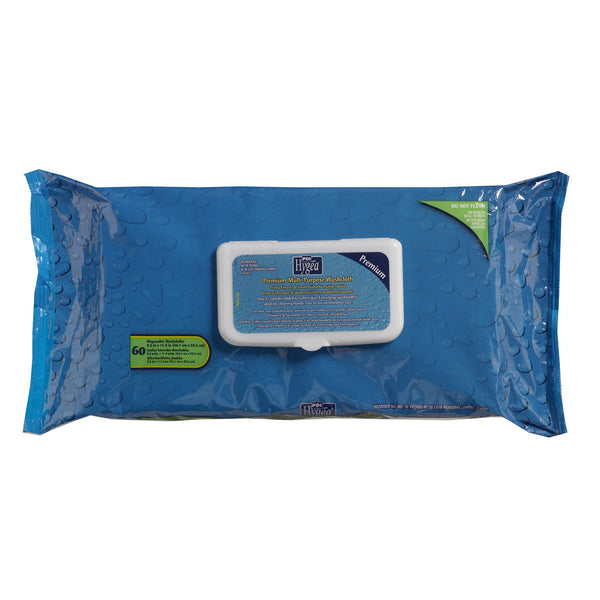 Hygea® Premium Personal Cleansing Wipe Soft Pack Scented 60 Count (515318_CS) 6/CS