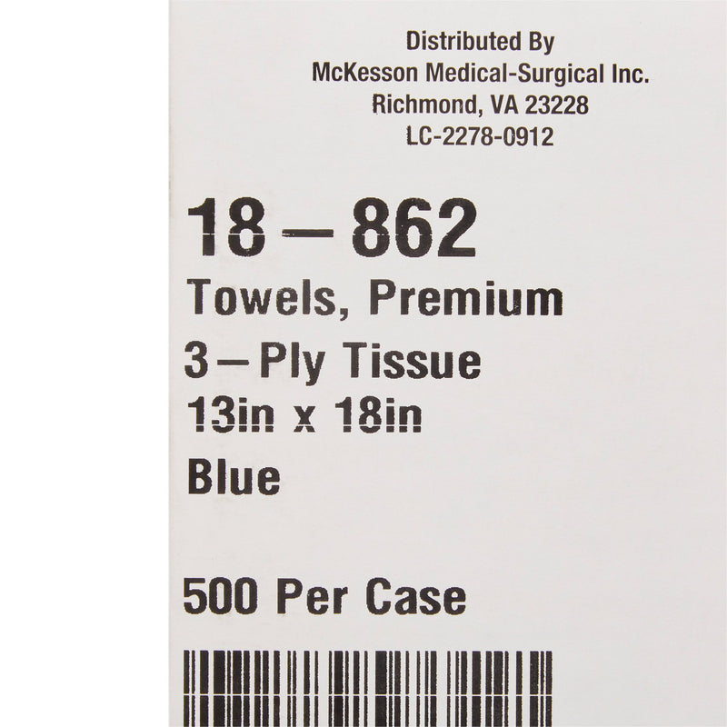 McKesson Procedure Towel 13 W X 18 L Inch Blue NonSterile (152051_CS) 500/CS