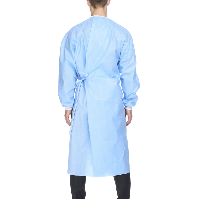 Halyard Basics Non-Reinforced Surgical Gown with Towel X-Large Blue Sterile Disposable (654135_EA) 1/EA