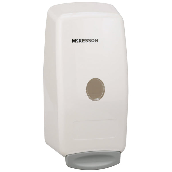 McKesson Hand Hygiene Dispenser White Plastic Manual Push 1000 mL Wall Mount (957992_EA) 1/EA