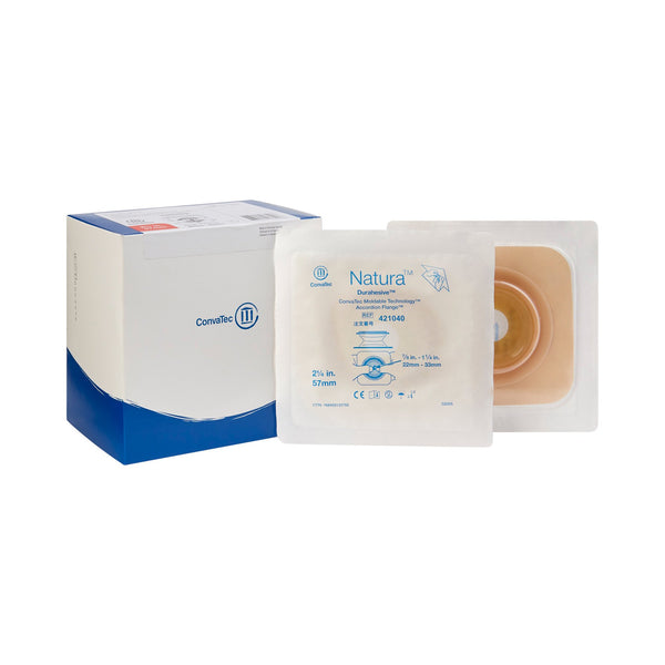 Natura™ Ostomy Barrier Moldable Durahesive® Adhesive 57 mm Flange Sur-Fit® Natura® System Hydrocolloid Tape Collar 7/8 to 1-1/4 Inch Opening (1087911_EA) 1/EA