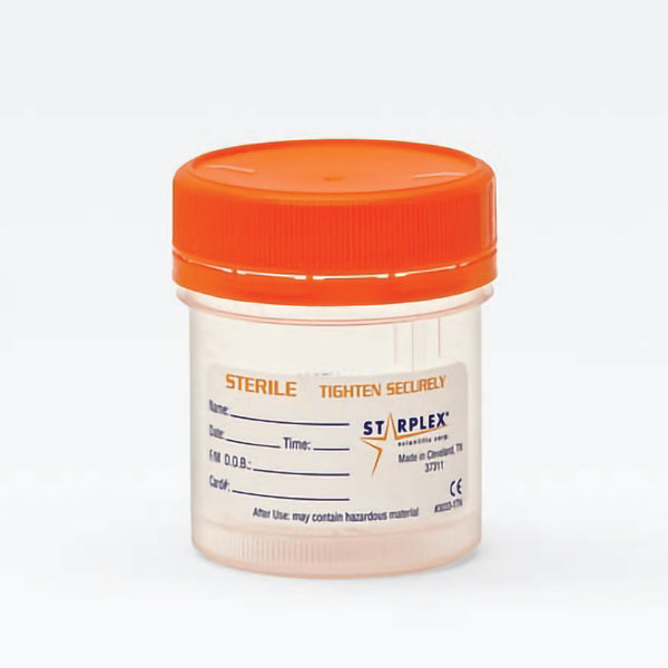 LeakBuster™ 3 Specimen Container 90 mL (3 oz.) Screw Cap Patient Information OR Sterile (1028559_CS) 400/CS