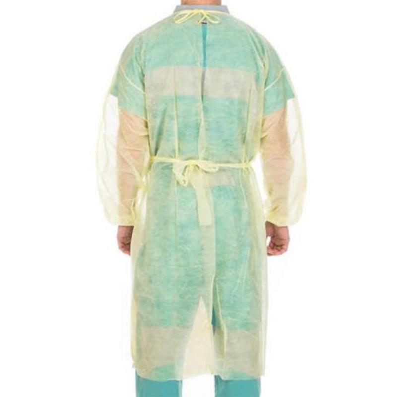 Cardinal Health™ Protective Procedure Gown One Size Fits Most Yellow NonSterile Not Rated Disposable (466476_PK) 1/PK