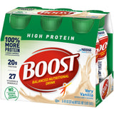 Boost® High Protein Oral Supplement Very Vanilla Flavor Liquid 8 oz. Bottle (778933_CS) 24/CS