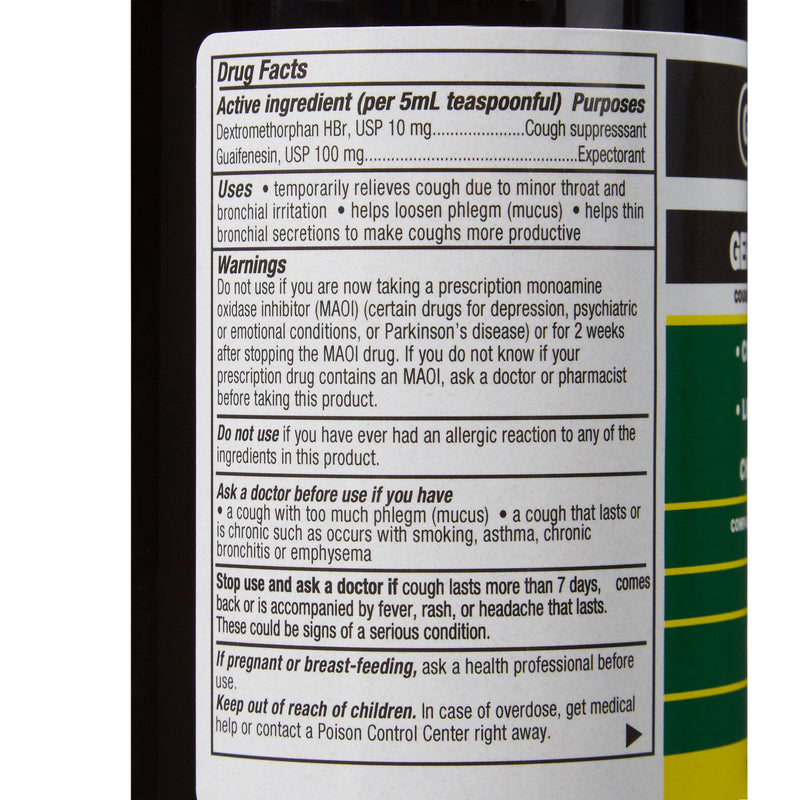 Geri-Care® Cold and Cough Relief 100 mg - 10 mg / 5 mL Strength Syrup 16 oz. (633798_CS) 12/CS