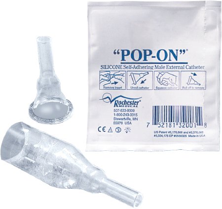 Pop-On® Male External Catheter Self-Adhesive Strip Silicone X-Large (976212_EA) 1/EA