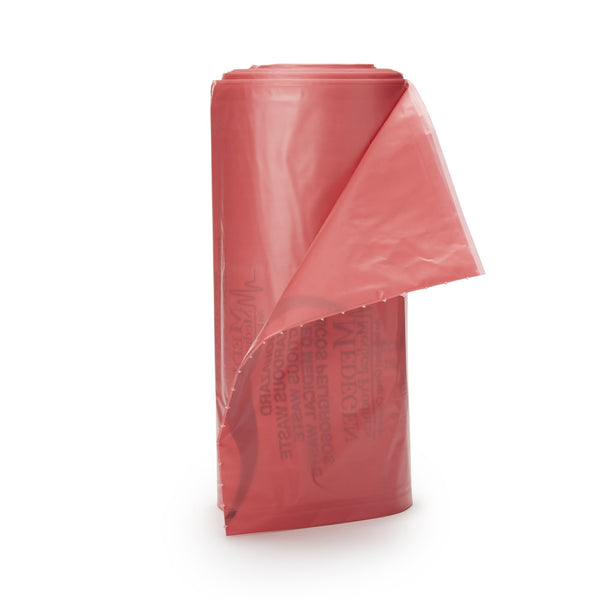 McKesson Biohazard Waste Bag Biohazard Symbol / Infectious Waste 30 to 33 gal. Red 31 X 41 Inch (174735_CS) 250/CS