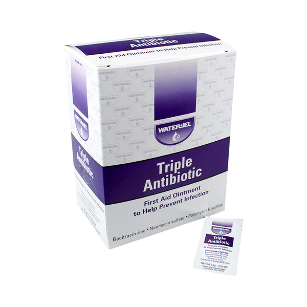 Water Jel® First Aid Antibiotic Bacitracin / Neomycin / Polymyxin B Ointment 0.9 Gram Individual Packet (943299_BX) 144/BX