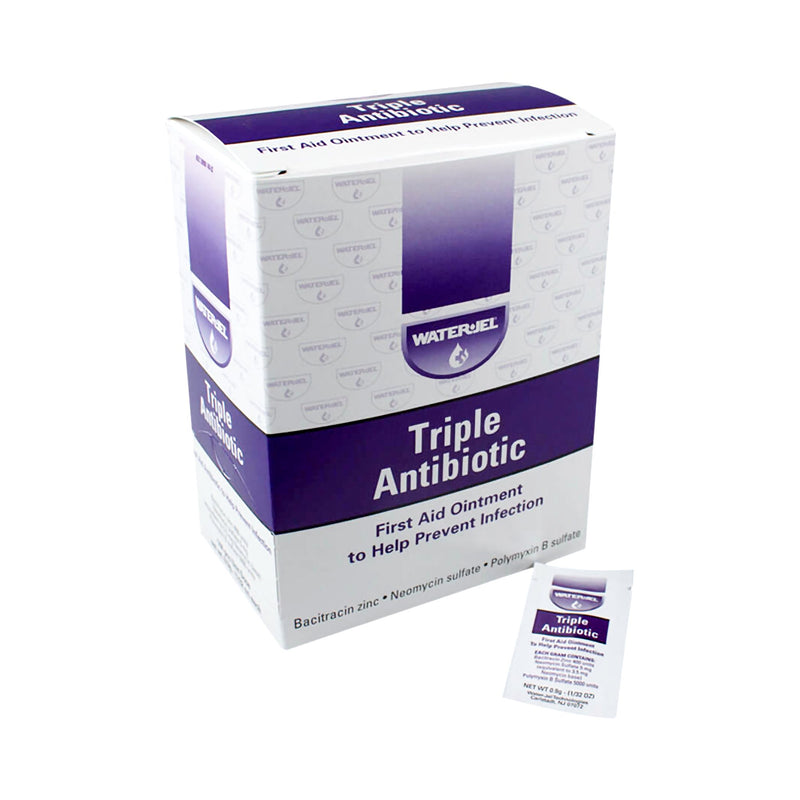 Water Jel® First Aid Antibiotic Bacitracin / Neomycin / Polymyxin B Ointment 0.9 Gram Individual Packet (943299_EA) 1/EA