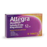 Allegra® Allergy Relief 60 mg Strength Tablet 12 per Box (767037_BX) 1/BX