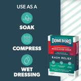 Domeboro® Rash Relief Itch Relief 952 mg - 1347 mg Strength Powder 2.2 Grams Individual Packet (1049121_EA) 1/EA