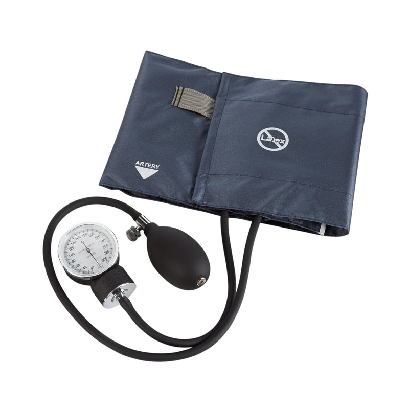 McKesson Brand Aneroid Sphygmomanometer Unit Large Adult Cuff Nylon Cuff 34 - 50 cm Pocket Aneroid (803198_BX) 1/BX