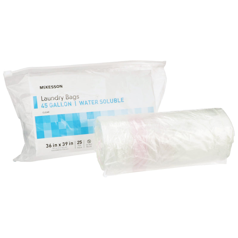 McKesson Hot Water Soluble Laundry Hamper Bag 40 to 45 gal. 36 X 39 Inch Disposable (1147892_PK) 25/PK