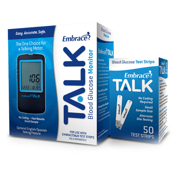Embrace® Blood Glucose Test Strips 50 Strips per Pack (1125169_BX) 1/BX