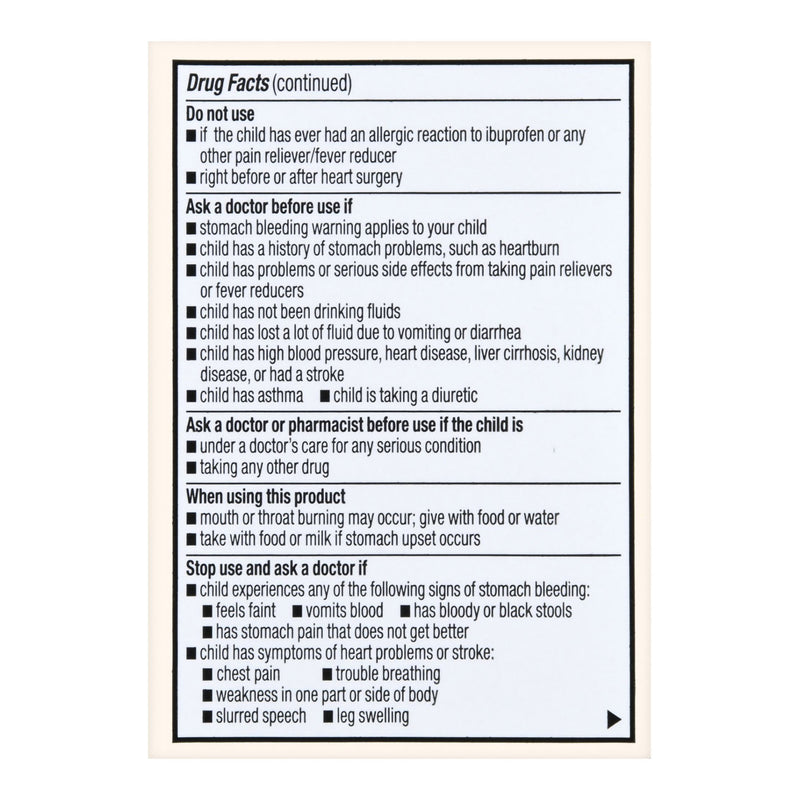 Foster & Thrive™ Children's Pain Relief 100 mg Strength Ibuprofen Tablet 24 per Bottle (1238953_EA) 1/EA
