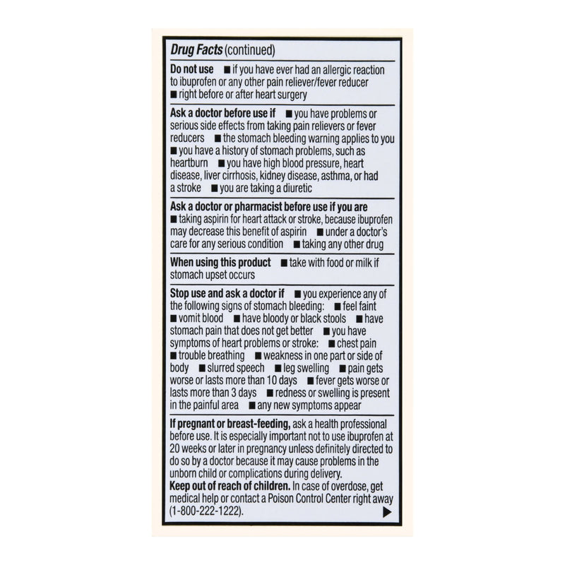 Foster & Thrive™ Pain Relief 200 mg Strength Ibuprofen Tablet 24 per Bottle (1238964_BT) 1/BT