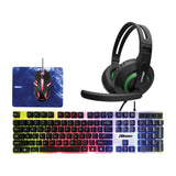 2Boom 4-in-1 LED Lighted Gaming Bundle, USB, Blue (MIGGHP440B) Each