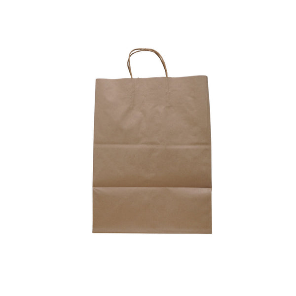 Solupac Take Out Twist Handle Bag, 12 x 9 x 15.75, Natural Kraft, 200/Carton (TDPTKNTAOUDE) Case of 200