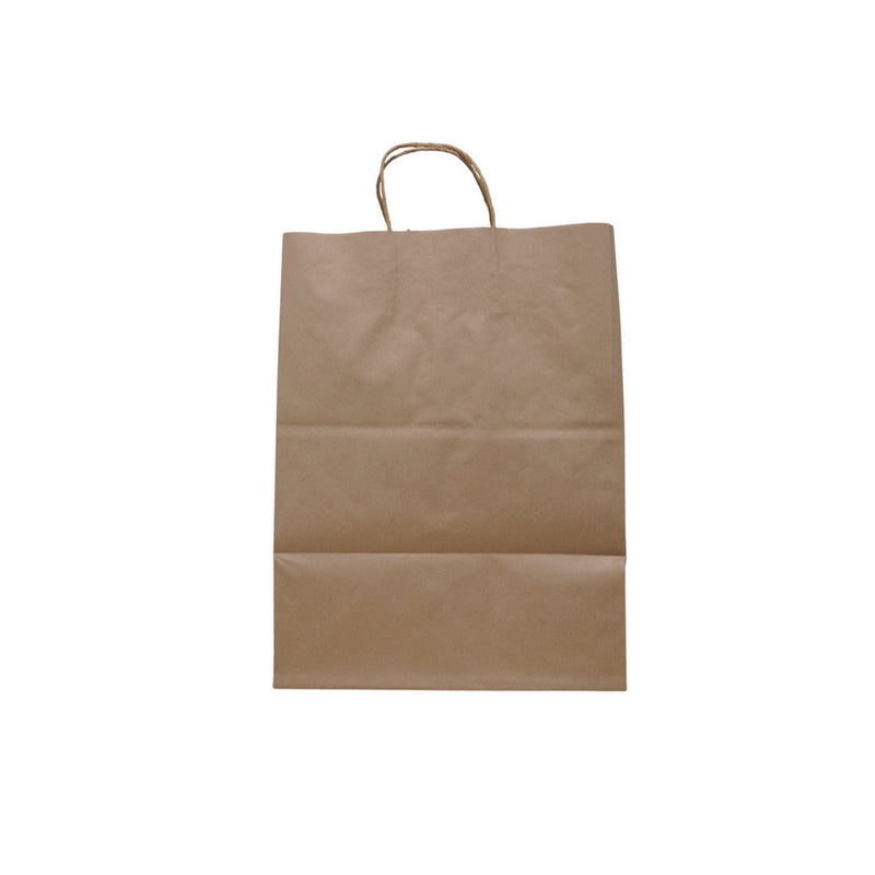 Solupac Take Out Twist Handle Bag, 12 x 9 x 15.75, Natural Kraft, 200/Carton (TDPTKNTAOUDE) Case of 200