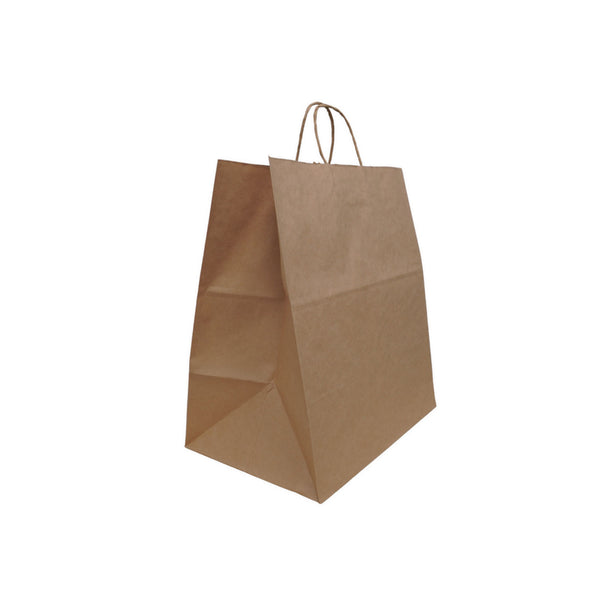 Solupac Take Out Twist Handle Bag, 12 x 9 x 15.75, Natural Kraft, 200/Carton (TDPTKNTAOUDE) Case of 200
