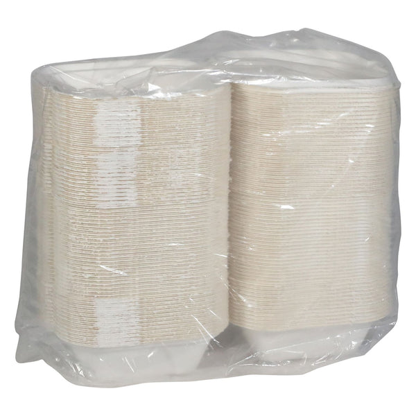 Pactiv Evergreen EarthChoice PFAS Free Compostable Hinged Lid Container, 6 x 6 x 3, Natural, Sugarcane, 500/Carton (PCTYMCH0080PFFR) Case of 500