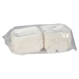 Pactiv Evergreen EarthChoice PFAS Free Compostable Hinged Lid Container, 3-Compartment, 8 x 8 x 3, Natural, Sugarcane, 150/Carton (PCTYMCH0803PFFR) Case of 150
