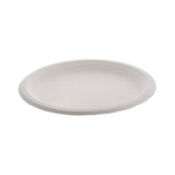 Pactiv Evergreen EarthChoice PFAS Free Compostable Dinnerware, Plate, 9" dia, Natural, 500/Carton (PCTYMC50009PFFR) Case of 500