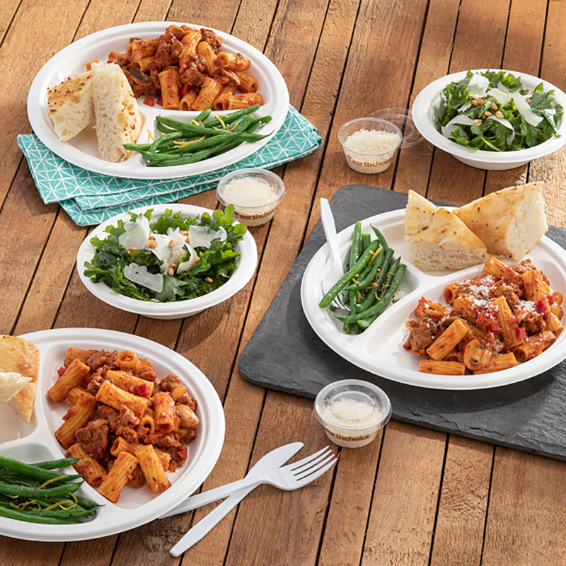 Pactiv Evergreen EarthChoice PFAS Free Compostable Dinnerware, Bowl, 16 oz, Natural, 1,000/Carton (PCTMC50016PFREE) Case of 1000