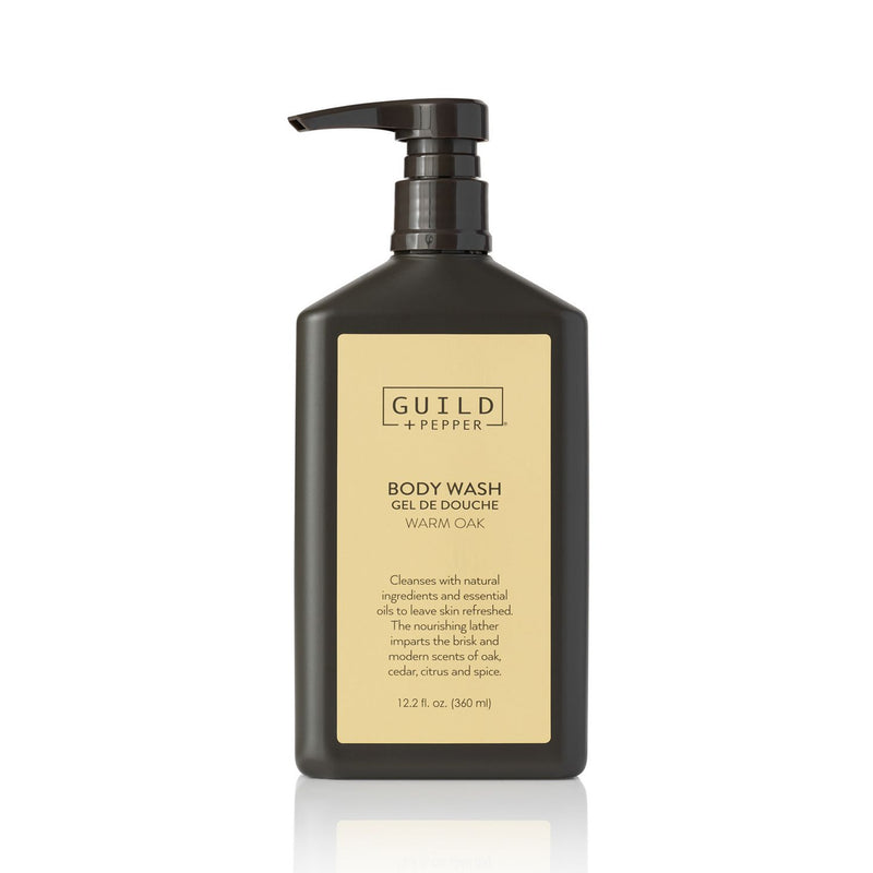 Guild+Pepper Shower Gel, Warm Oak, 12.2 oz Bottle, 12/Carton (GIS100304) Case of 12