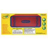 Crayola Portable Speaker, Bluetooth, Red/Blue (MIGCBT300R) Each