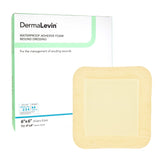 DermaLevin® Foam Dressing 6 X 6 Inch With Border Waterproof Backing Hydrocolloid Adhesive Square Sterile (584140_BX) 10/BX