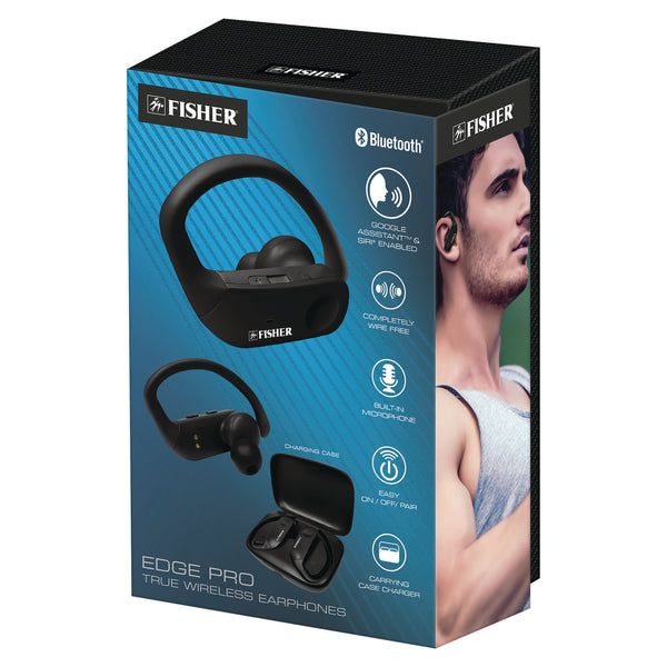 Fisher Edge Pro True Wireless Earphones, Black (MIGFTW220K) Each