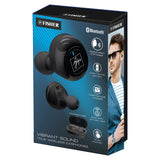 Fisher Vibrant Sound True Wireless Earphones, Black (MIGFTW210K) Each