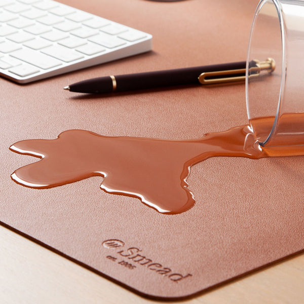 Smead™ Vegan Leather Desk Pads, 36" x 17", Brown (SMD64827) Each