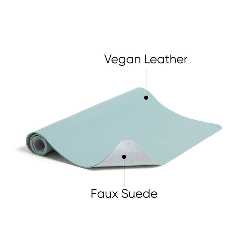 Smead™ Vegan Leather Desk Pads, 31.5" x 15.7", Light Blue (SMD64835) Each