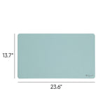 Smead™ Vegan Leather Desk Pads, 23.6" x 13.7", Light Blue (SMD64840) Each