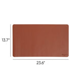 Smead™ Vegan Leather Desk Pads, 23.6" x 13.7", Brown (SMD64837) Each