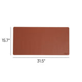 Smead™ Vegan Leather Desk Pads, 31.5" x 15.7", Brown (SMD64832) Each