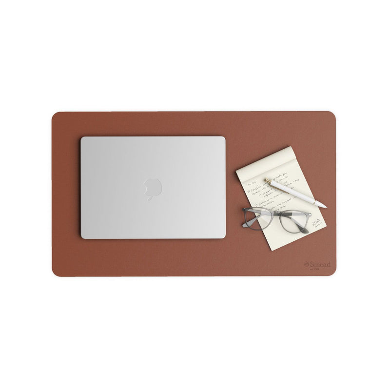 Smead™ Vegan Leather Desk Pads, 23.6" x 13.7", Brown (SMD64837) Each