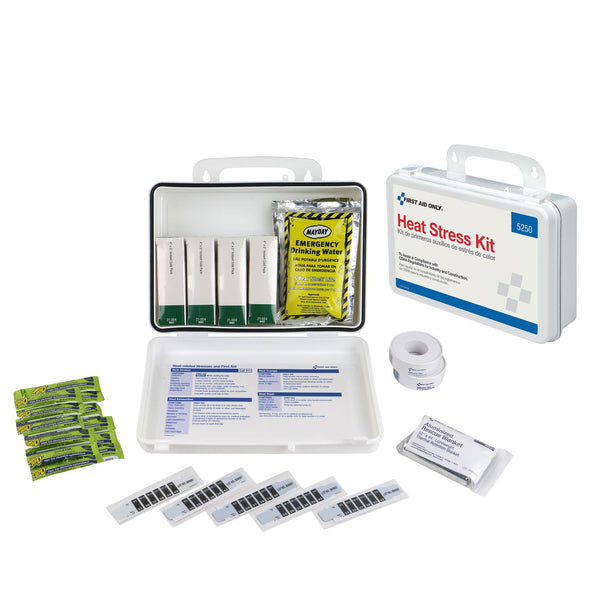 First Aid Only Unitized OSHA Compliant Heat Stress Kit, 26 Pieces, Plastic case (FAO5250) Each
