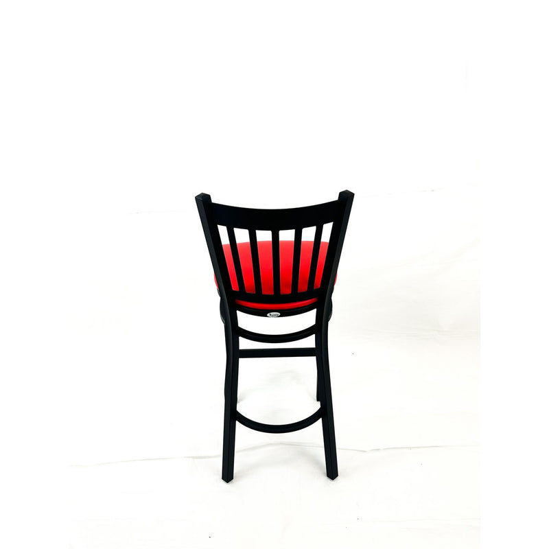 JMC Furniture Cobra Series Barstool, Supports Up to 300 lb, 28.5" Seat Height, Red Seat, Black Back, Black Base (JMCCBBVSRED) Each