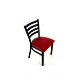 White Horse Series Side Chairs, Supports Up to 300 lb, 18" Seat Height, Burgundy Seat, Black Back, Black Base (JMCWHCBVSBUR) Each