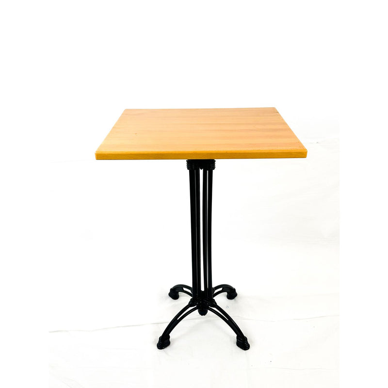 Solid Wood Tables, Cast Aluminum Base, Square, 36w x 36d x 41.5h, Natural (JMC106CP3636D) Each