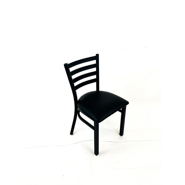 White Horse Series Side Chairs, Supports Up to 300 lb, 18" Seat Height, Black Seat, Black Back, Black Base (JMCWHCBVSBLK) Each