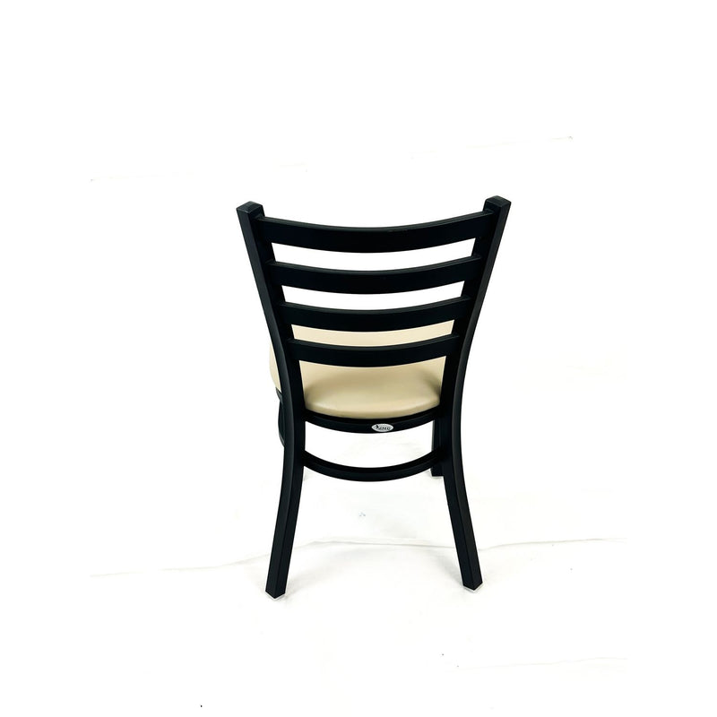 White Horse Series Side Chairs, Supports Up to 300 lb, 18" Seat Height, Taupe Seat, Black Back, Black Base (JMCWHCBVSTAU) Each