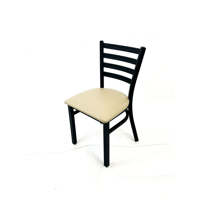 White Horse Series Side Chairs, Supports Up to 300 lb, 18" Seat Height, Taupe Seat, Black Back, Black Base (JMCWHCBVSTAU) Each