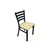 White Horse Series Side Chairs, Supports Up to 300 lb, 18" Seat Height, Taupe Seat, Black Back, Black Base (JMCWHCBVSTAU) Each