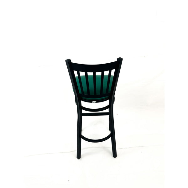 Cobra Series Barstool, Supports Up to 300 lbs, 28.5" Seat Height, Green Seat, Black Back, Black Base (JMCCBBVSGRN) Each