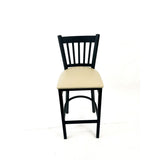 Cobra Series Barstool, Supports Up to 300 lb, 28.5" Seat Height, Taupe Seat, Black Back, Black Base (JMCCBBVSTAU) Each